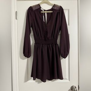 Gentlefawn. Maroon, mini dress. Never worn, with tags. Size L.